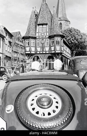 Ein Ausflug nach Michelstadt, Deutsches Reich 1930er Jahre. Une excursion à Michelstadt, Allemagne 1930 Banque D'Images