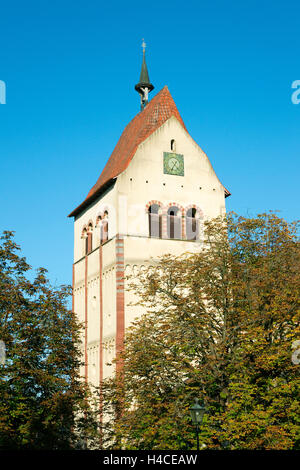 Allemagne, Bade-Wurtemberg, Reichenau - Mittelzell, tour le ministre Banque D'Images