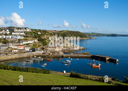 Mevagissey avant-port et du port de pêche, Cornwall, England, UK Banque D'Images