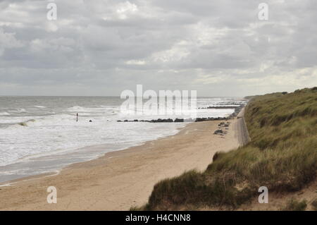 Waxham Beach au nord-ouest, East Anglia Norfolk Angleterre Banque D'Images