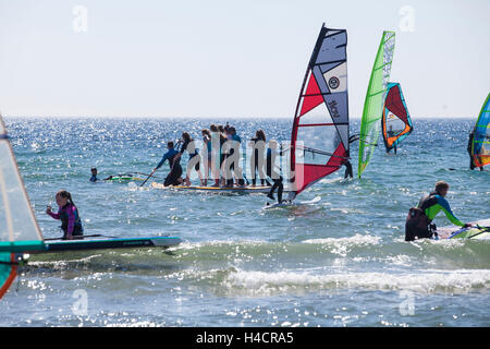 Wind surfer & SUP's à la surf festival 2016 Fehmarn Banque D'Images