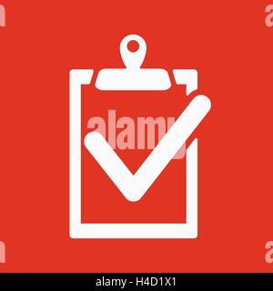 L'icône du presse-papiers. liste de symbole. Télévision Illustration de Vecteur