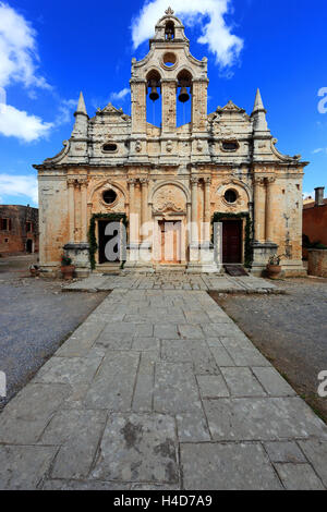 Crète, cloître Arkadi, minster Banque D'Images