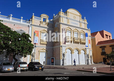 Colombie République, Bolivar, ville Cartagena de Indias, Vieille Ville, Pedro théâtre Heredia, Banque D'Images