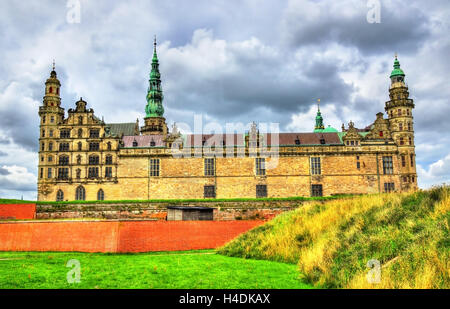 Le Château de Kronborg, appelé Elseneur dans la tragédie d'Hamlet - Helsingor, Danemark Banque D'Images