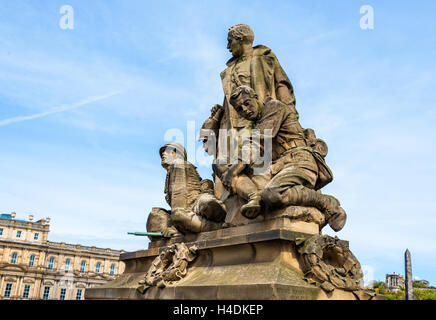 Le King's Own Scottish Borderers memorial à Édimbourg Banque D'Images