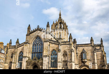 Avis de St Giles' Cathedral à Edimbourg - Ecosse Banque D'Images