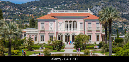 Villa Ephrussi de Rothschild, villa Ile-de-France, Villefranche-sur-Mer, Côte d'Azur, Alpes-Maritimes, France Banque D'Images