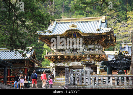 Le Japon, la Préfecture de Tochigi, Nikko, Toshogu, Yomeimon gates, UNESCO World Heritage Banque D'Images