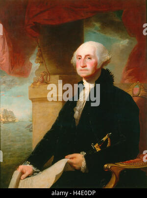 Le Constable-Hamillton 1797 portrait du président américain George Washington (1732-1797) par Gilbert Stuart Banque D'Images