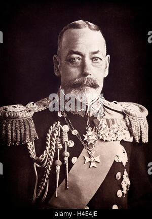 Le roi George V, peu de temps après son couronnement, en mai 1910. Banque D'Images