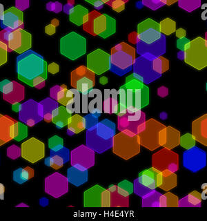 Abstract colorful bokeh effets design pattern illustration parfaite Banque D'Images