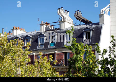 France Paris promenade plantée, jardin sur viaduc. Banque D'Images