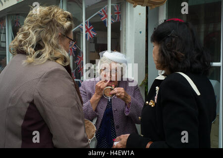 Années 40, festival week-end à Sheringham sur la côte nord du comté de Norfolk, en Angleterre. Banque D'Images