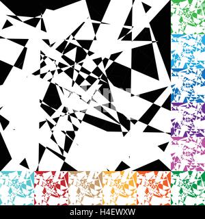 Texture vecteur géométrique Edgy / modèle dans 12 couleur Illustration de Vecteur