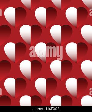 Modèle reproductible de façon transparente à l'ombre de fond - coeur Illustration de Vecteur