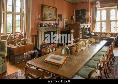 Dans la salle à manger, hall Kentwell Long Melford, Suffolk, Angleterre Banque D'Images