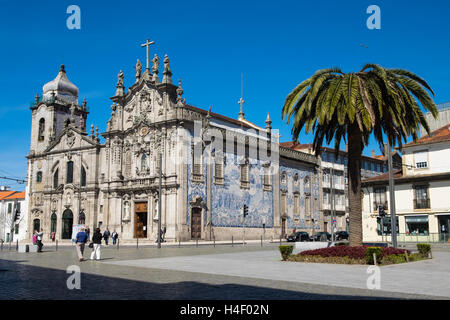 Igreja da Ordem Terceira de Nossa Senhora do Carmo Church à la place Carlos Alberto, Porto, Portugal Banque D'Images