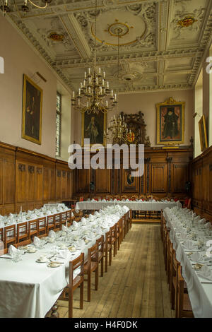 Hall à Clare College, Cambridge, Cambridgeshire, Angleterre Banque D'Images