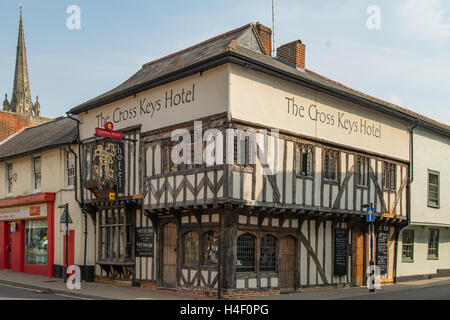 Cross Keys Hotel, Saffron Walden, Essex, Angleterre Banque D'Images