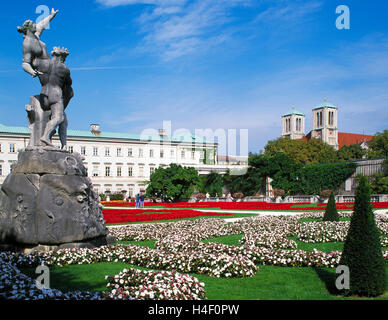 Les jardins du palais Mirabell, Salzbourg, Autriche Banque D'Images