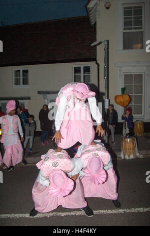 Wrotham Village festival de lumière et de musique Kent England UK Banque D'Images