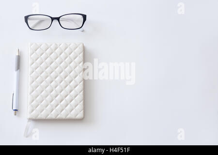 High angle view image de demi- bureau vide Banque D'Images