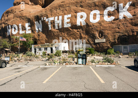 L'Utah, Moab, trou dans la roche Banque D'Images