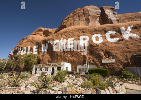 L'Utah, Moab, trou dans la roche Banque D'Images