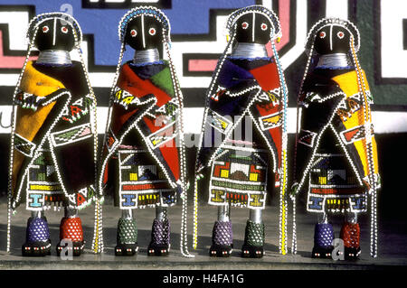 Fondation ndebele, emthombothimi village, le kwandebele, afrique du sud Banque D'Images