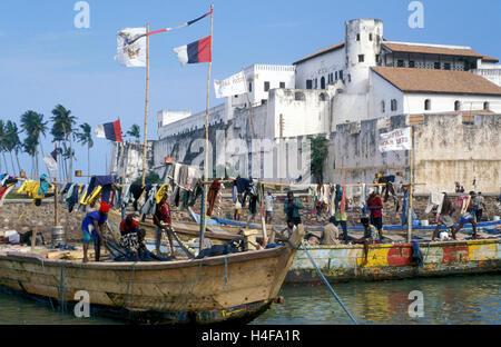 Le château d'Elmina au Ghana Banque D'Images