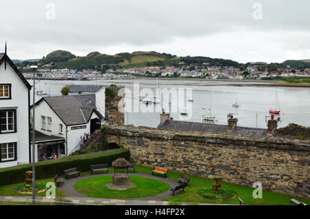 Cité médiévale Château de Conwy Wales UK Banque D'Images