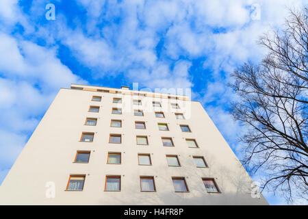 Nouvel immeuble d'appartements modernes dans le centre de Cracovie, Pologne ville Banque D'Images