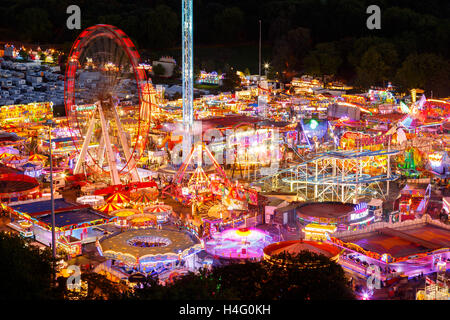 Juste sur le carnaval d'oie Forest Recreation Ground, à partir d'un point de vue élevé. Dans le Notti Banque D'Images