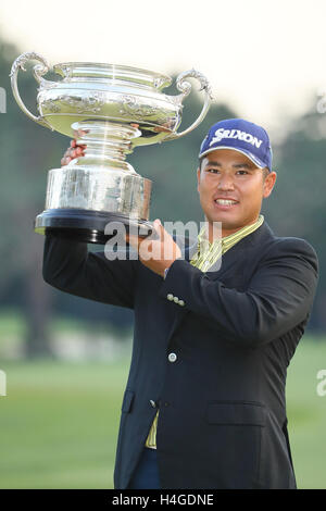 Hideki Matsuyama, 16 octobre 2016 - Golf : Le Japon Open Golf Championship 2016 Soirée de remise des prix au Club de Golf de Sayama, Saitama, Japon. (Photo de Nippon News/AFLO) Banque D'Images