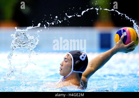 Piscine International Tatsumi, Tokyo, Japon. 9 octobre, 2016. Kenta Araki (), 9 octobre 2016 - Water-polo : Le 92e Championnat de water-polo Japon Tous les hommes, la troisième place match entre Nippon Sport Science University 20-10 Université Waseda à Tatsumi Piscine International, Tokyo, Japon. © AFLO SPORT/Alamy Live News Banque D'Images