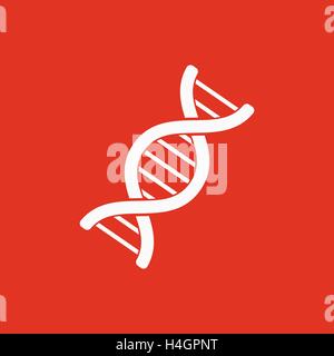 L'icône de l'ADN. De la génétique et de la médecine, molécule, chromosome, symbole de la biologie. Télévision Illustration de Vecteur