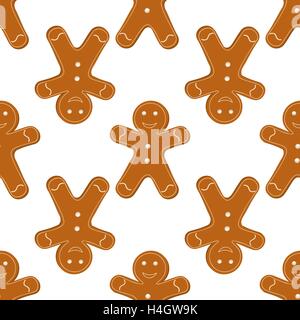 Gingerbread Cookies seamless Illustration de Vecteur