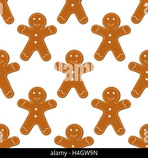 Gingerbread Cookies seamless Illustration de Vecteur