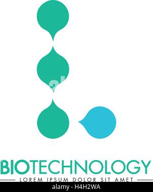 Les conceptions de la biotechnologie. 10 AI pris en charge. Illustration de Vecteur