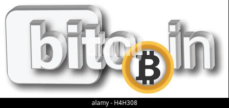 Logo Design Concept Bitcoin. Illustration de Vecteur