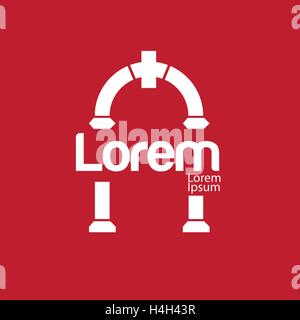 Concept Design Keystone. 10 AI pris en charge. Illustration de Vecteur