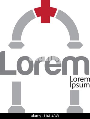 Concept Design Keystone. 10 AI pris en charge. Illustration de Vecteur