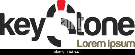 Concept Design Keystone. 10 AI pris en charge. Illustration de Vecteur