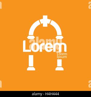 Concept Design Keystone. 10 AI pris en charge. Illustration de Vecteur