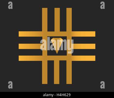 Mme Logo Design, AI 10 pris en charge. Illustration de Vecteur