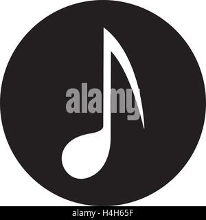 L'icône de note de musique, Design AI 8 pris en charge. Illustration de Vecteur
