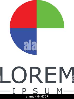 Conception de Logo et couleur RVB. Illustration de Vecteur