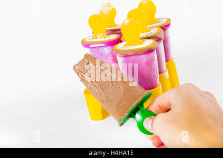 Glace au chocolat Banque D'Images