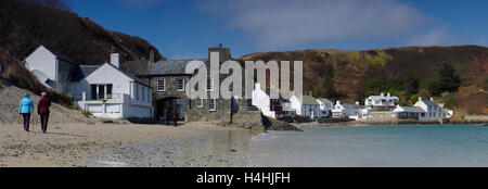 Sur le Porth Dinllaen, péninsule Lleyn Banque D'Images